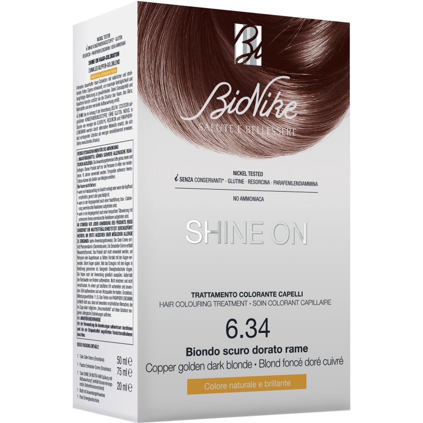 Bionike Shine On - Tinta Capelli Biondo Scuro Dorato Rame 6.34