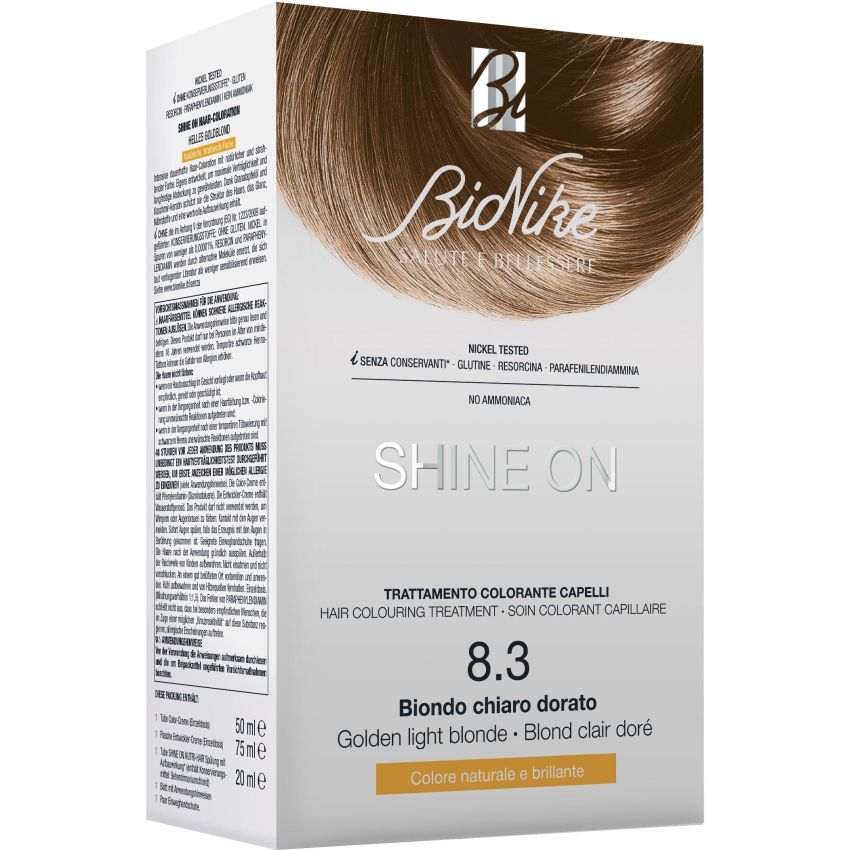 Bionike Shine On Tinta Capelli Color Biondo Chiaro Dorato 8.3
