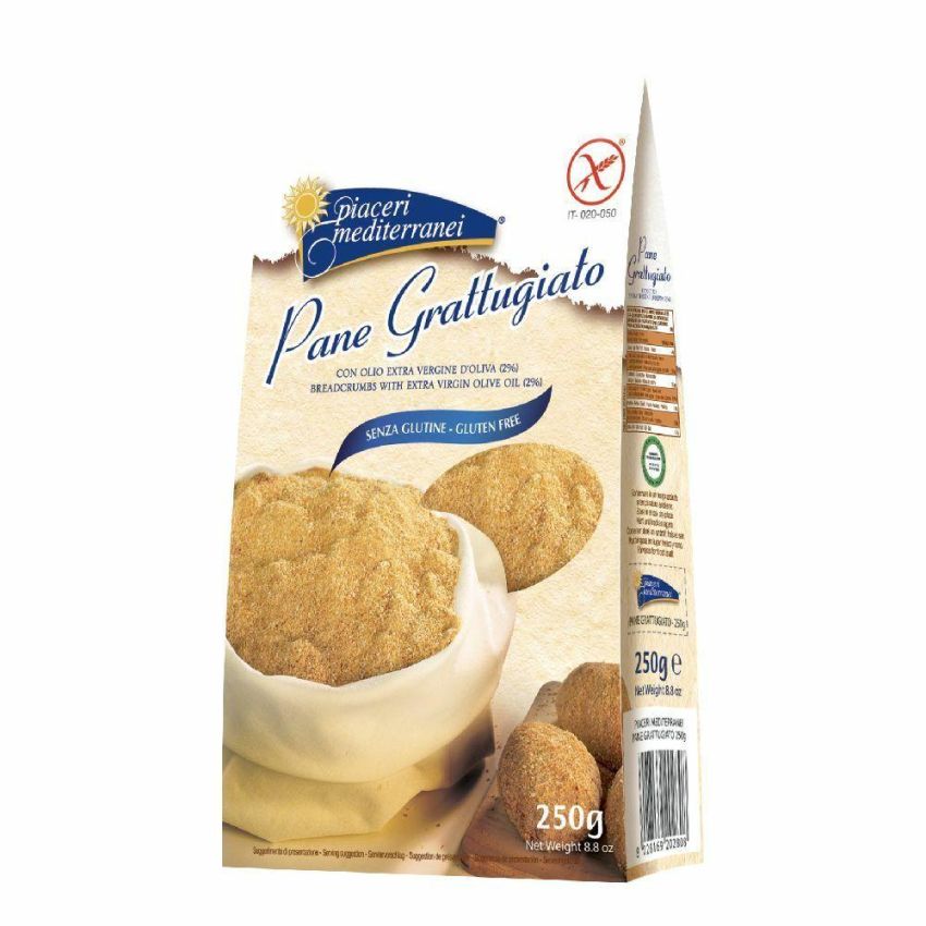 Pane Grattugiato Senza Glutine Piaceri Mediterranei, 250gr