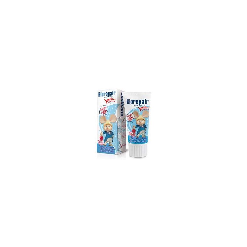 Biorepair Toothpaste Junior Topo Gigio 0-6 Anni, Sapore Fragola, 50ml
