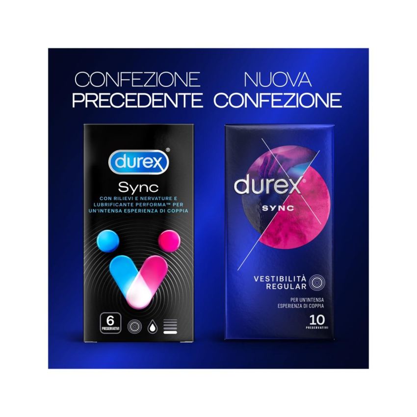 Durex Sync - Confezione da 6 Preservativi