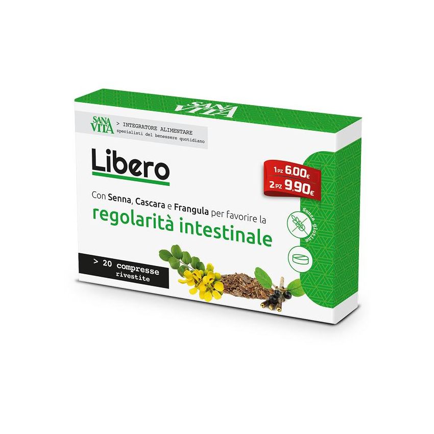 Sanavita Libero - Integratore Alimentare, 20 Compresse