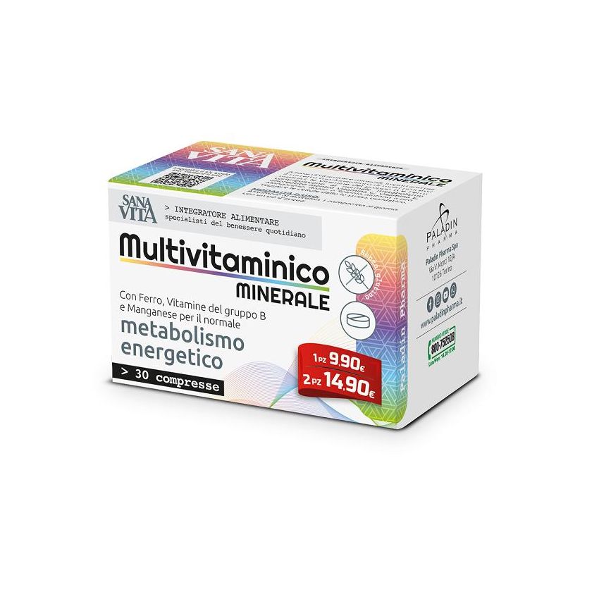 Sanavita Multivitaminico e Minerale - 30 Compresse