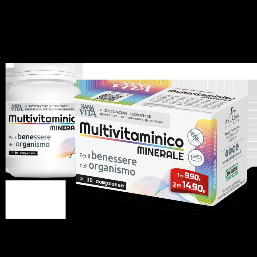 Sanavita Multivitaminico e Minerale - 30 Compresse