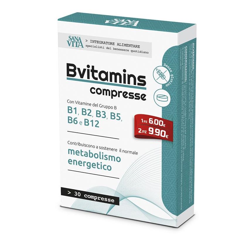 Sanavita Complesso di Vitamine B - 30 Compresse