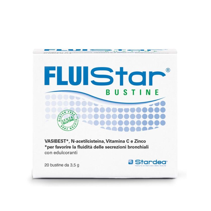 Fluistar - Bustine Effervescenti per l'Influenza, Confezione da 20 Buste