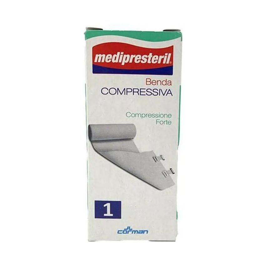 Medipresteril Benda di Compressione Forte 4,5m x 12cm