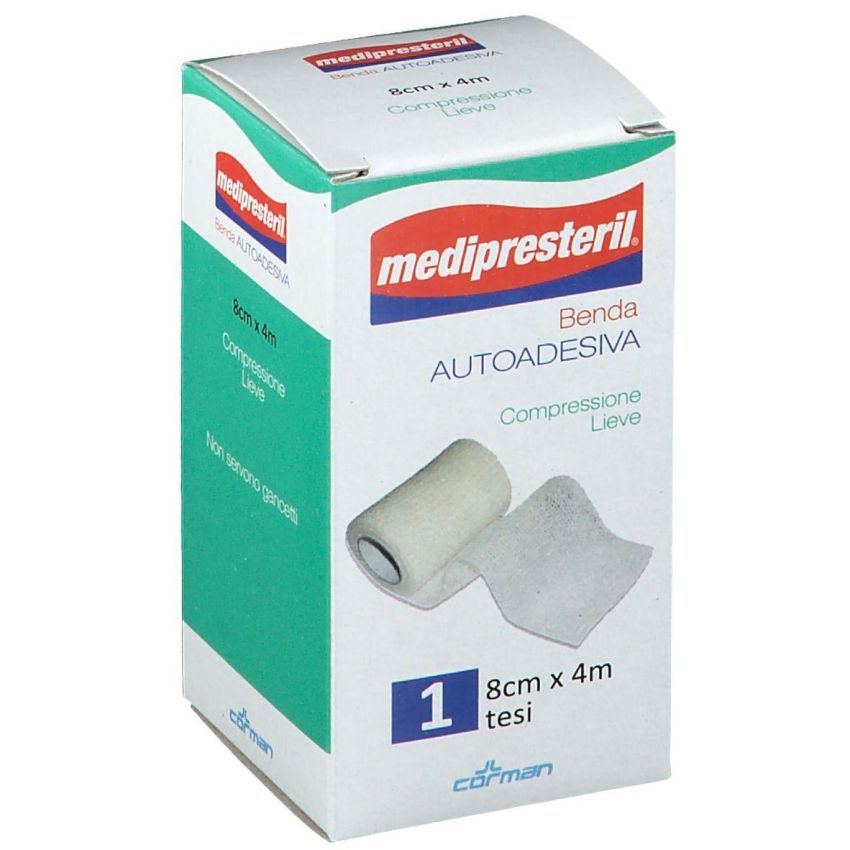 MediPresteril Benda Elastica Autoadesiva 8x400cm Presterilizzata