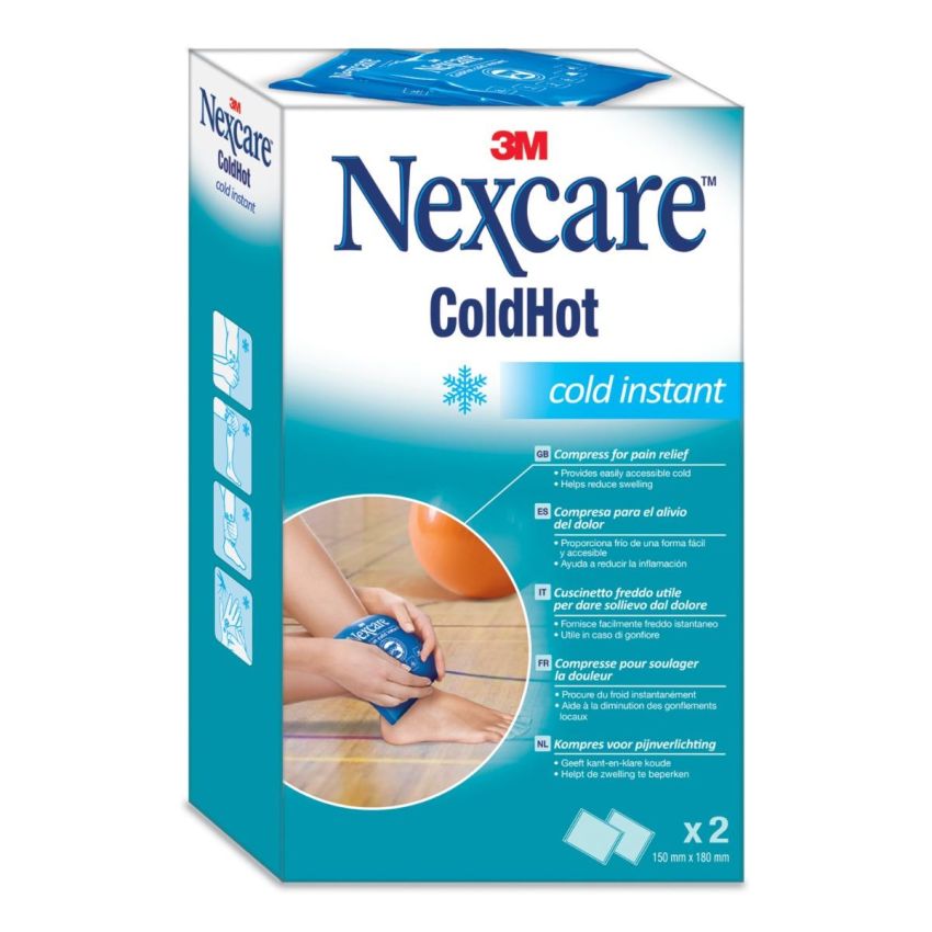 Nexcare Coldhot Ghiaccio Istantaneo - Confezione di 2 Buste Bolla
