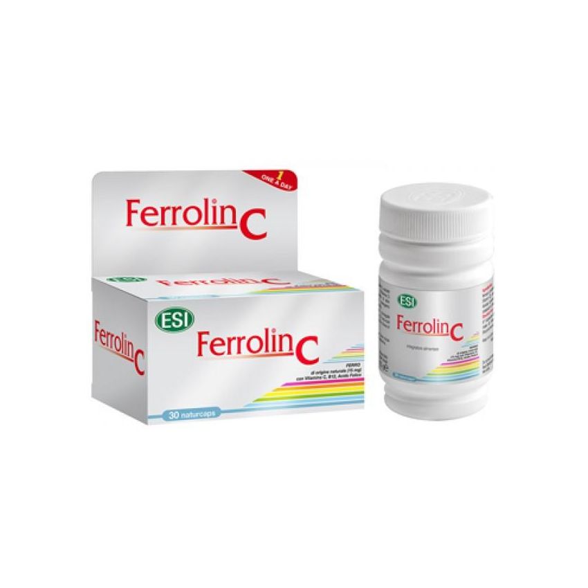 Ferrolin C Supplemento di Ferro, 30 Capsule