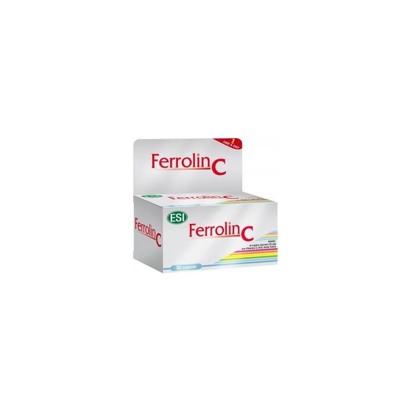 Ferrolin C Supplemento di Ferro, 30 Capsule