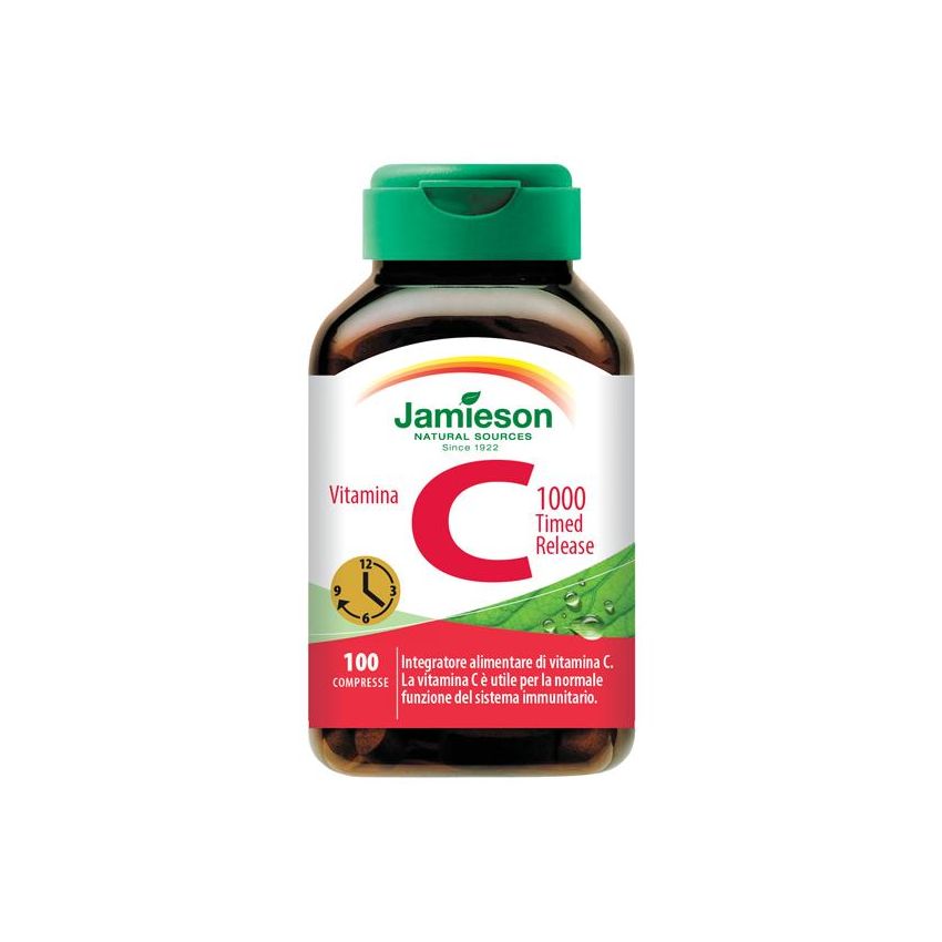 Jamieson Vitamina C 1000mg con Rilascio Prolungato, 100 Compresse