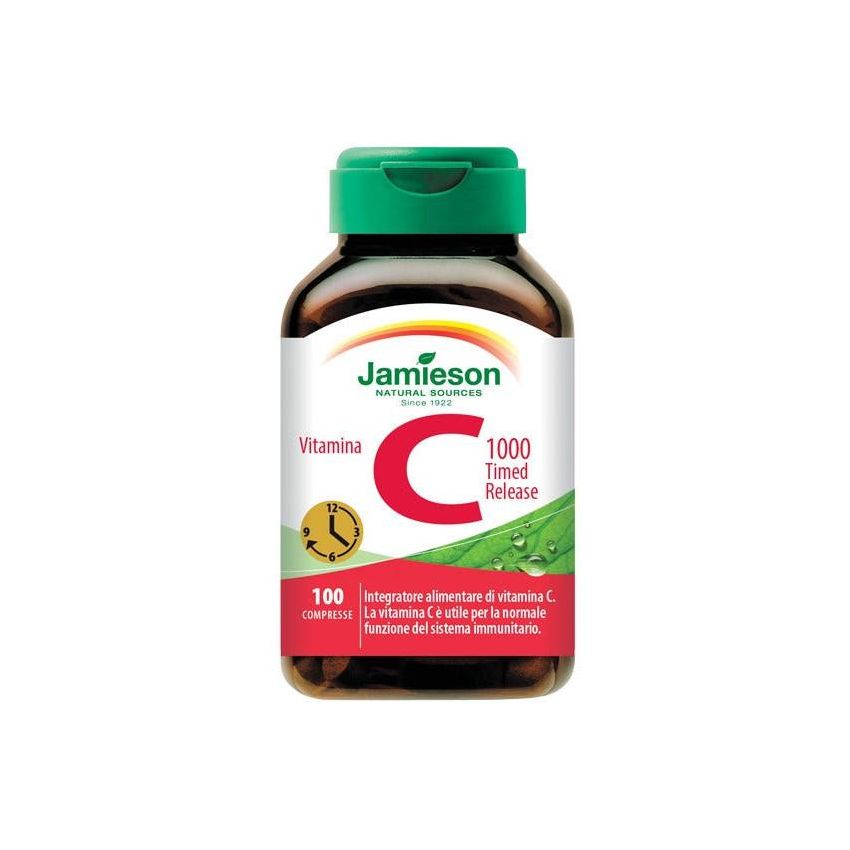 Jamieson Vitamina C 1000mg con Rilascio Prolungato, 100 Compresse