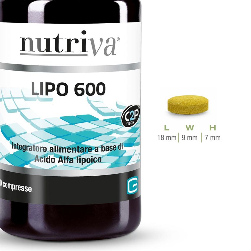 Nutriva Lipo 600 - Integratore Alimentare da 30 Compresse