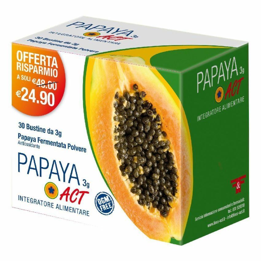 Act Papaya - bustine da 3g, Confezione da 30