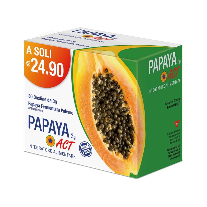Act Papaya - bustine da 3g, Confezione da 30