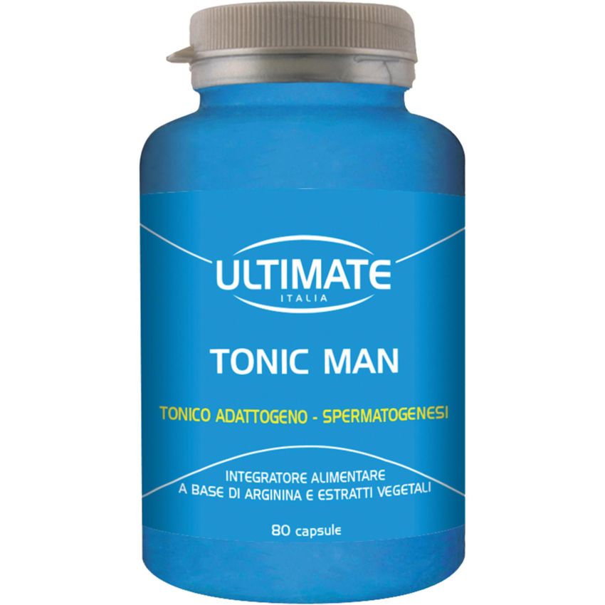 Ultimate Tonic Man - Barattolo da 67g con 80 Capsule Energizzanti