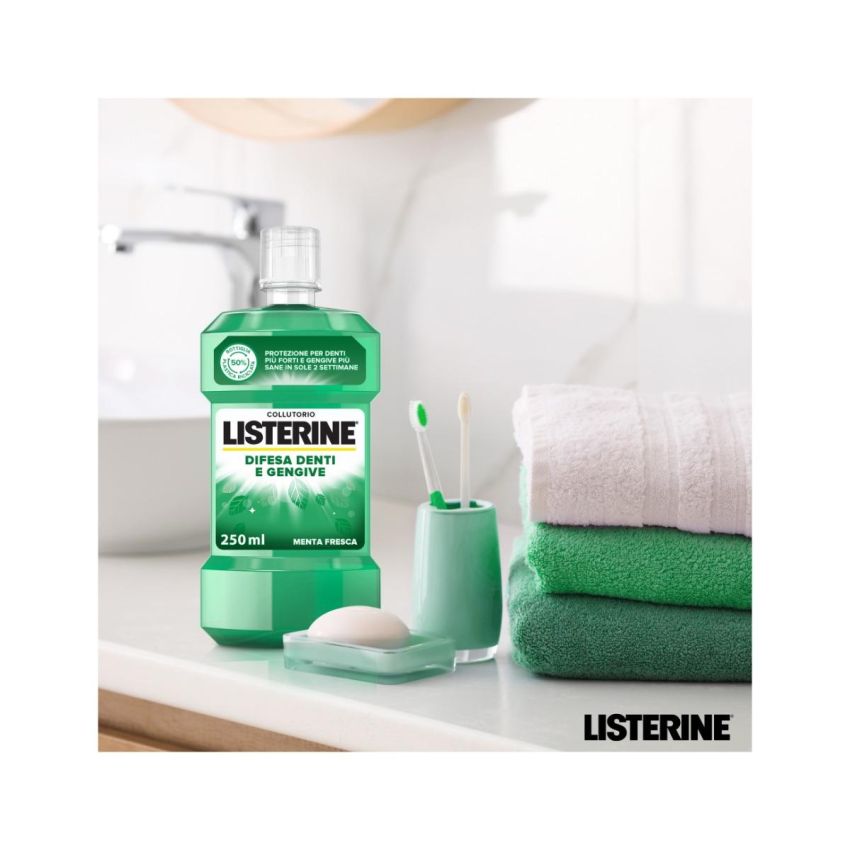 Listerine Difesa Avanzata per Denti e Gengive, Collutorio, Confezione Doppia da 500ml