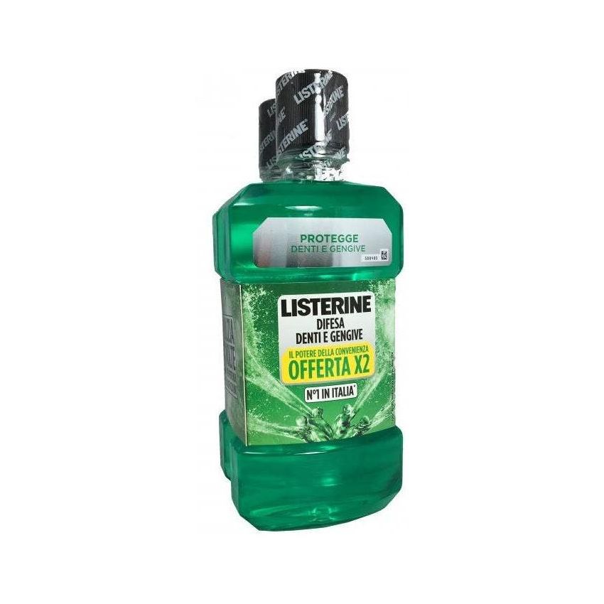 Listerine Difesa Avanzata per Denti e Gengive, Collutorio, Confezione Doppia da 500ml