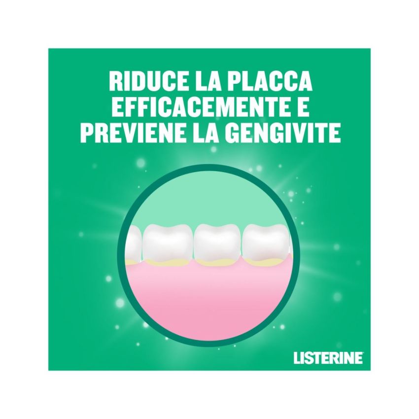 Listerine Difesa Avanzata per Denti e Gengive, Collutorio, Confezione Doppia da 500ml