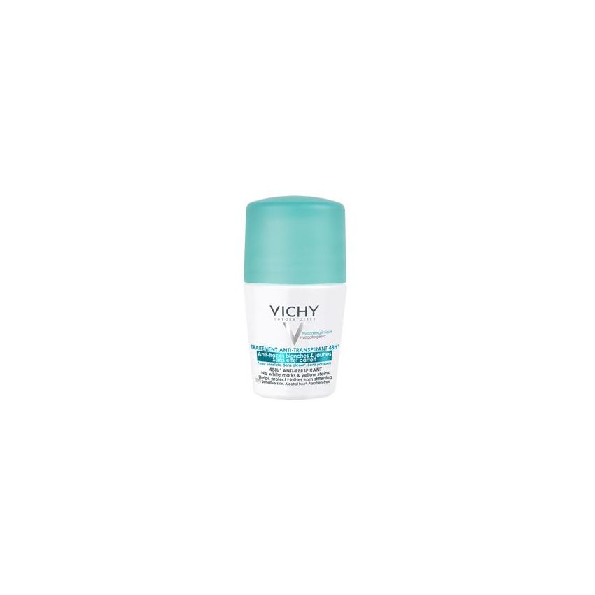 Vichy Antitraspirante Roll-on 50 ml - Deodorante Anti-Traccia