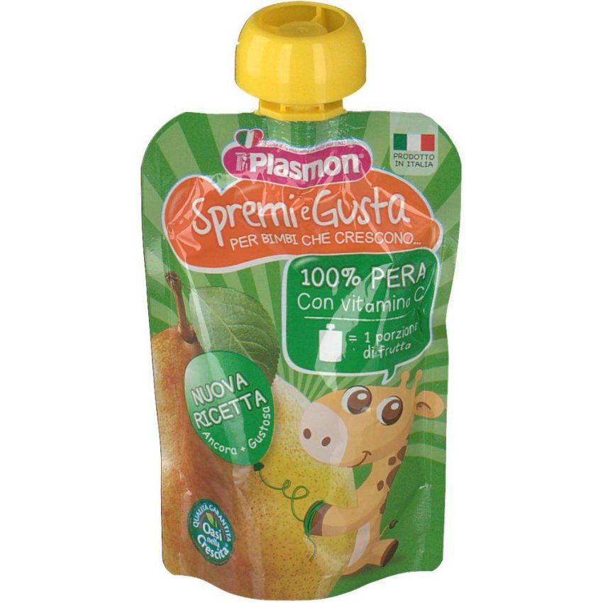 Plasmon Succo di Pera Naturale, Spremi e Gusta, 100ml