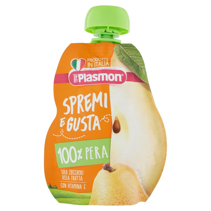 Plasmon Succo di Pera Naturale, Spremi e Gusta, 100ml