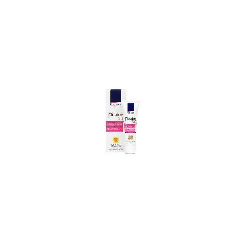 Flebion Crema Viso Anti-Rossori e Cuperose con SPF50+, 30ml
