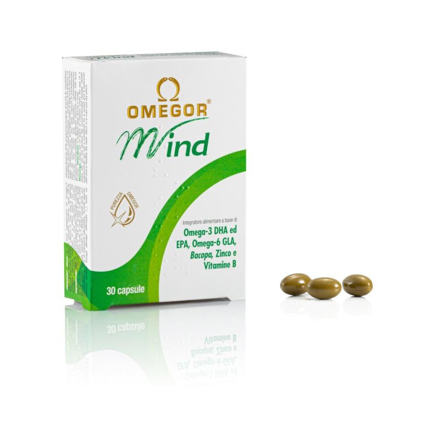 Omegor Mind - 30 Capsule Morbide per il Supporto Cognitivo