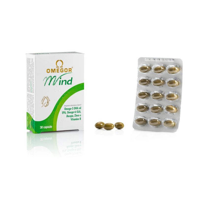 Omegor Mind - 30 Capsule Morbide per il Supporto Cognitivo