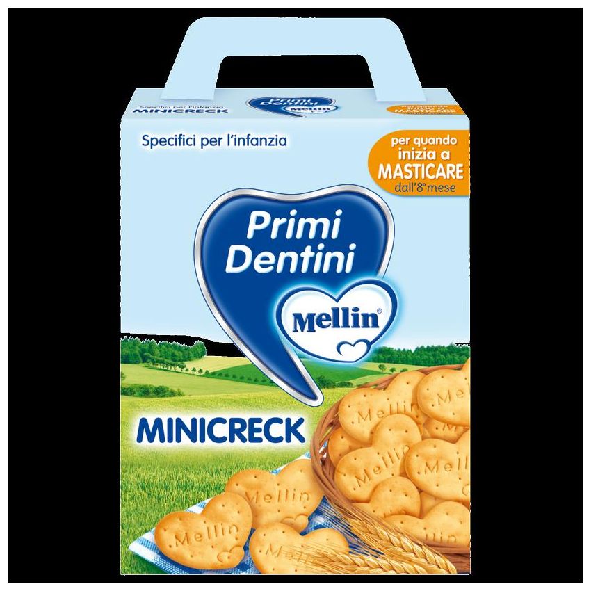 Mellin Mini Creck - Biscotti Salutari per Bambini, 180g