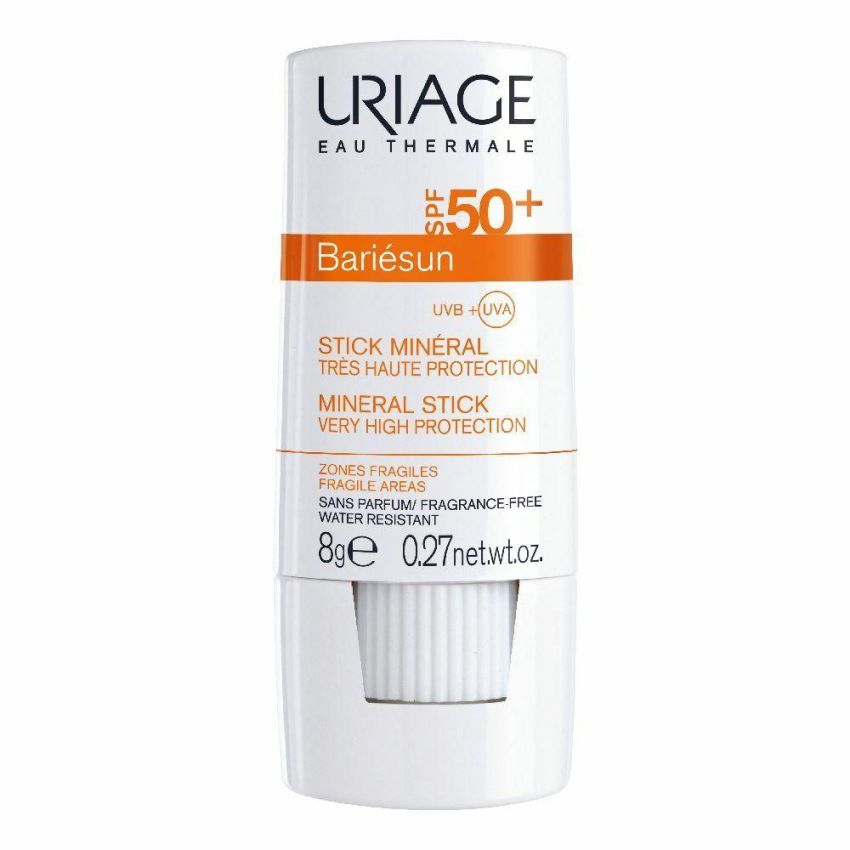 Uriage Bariesun SPF50+ Stick Minerale di Protezione Solare, 8g
