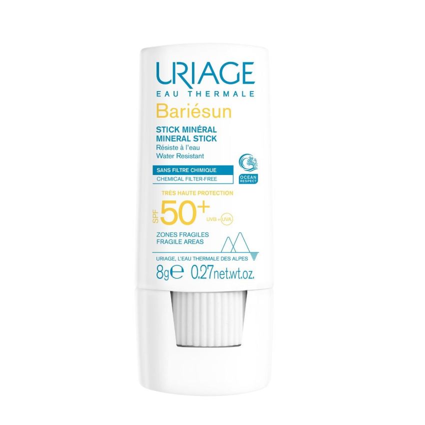 Uriage Bariesun SPF50+ Stick Minerale di Protezione Solare, 8g