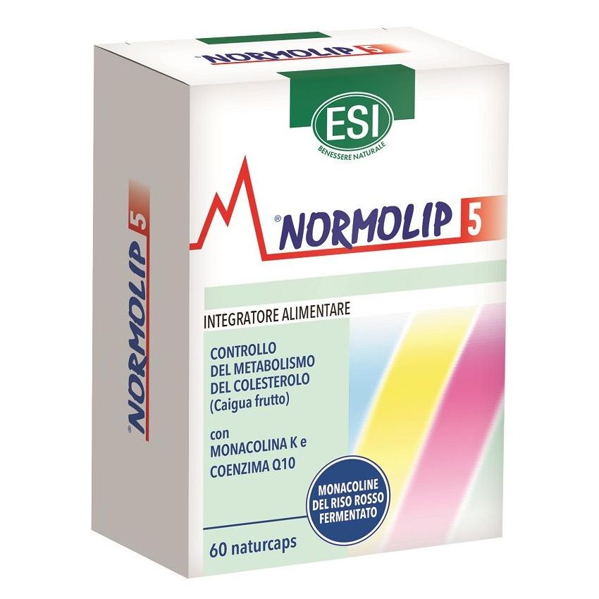 Normolip 5: Integratore per il Controllo del Colesterolo, 60 Capsule