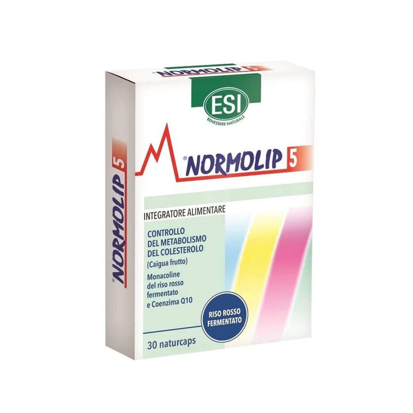 Normolip 5 Supplemento - 30 Capsule per il Controllo del Colesterolo