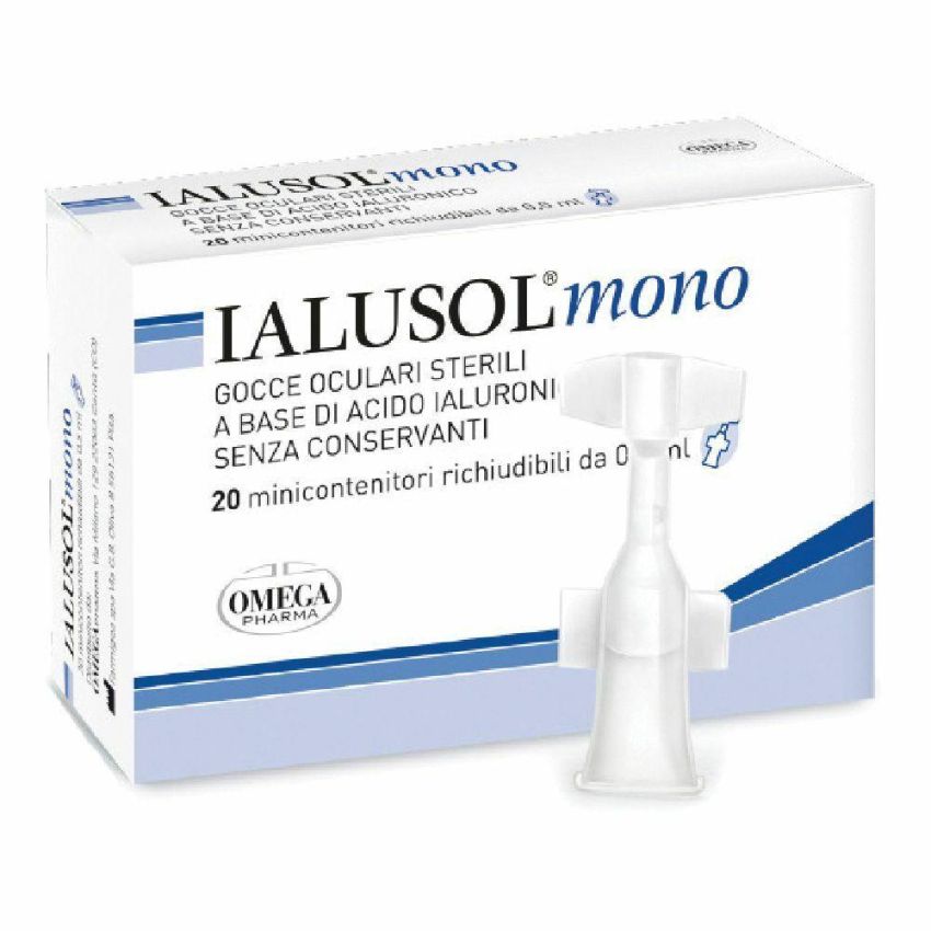 Ialusol Mono - Gocce Oculari Monodose, 20 Fiale