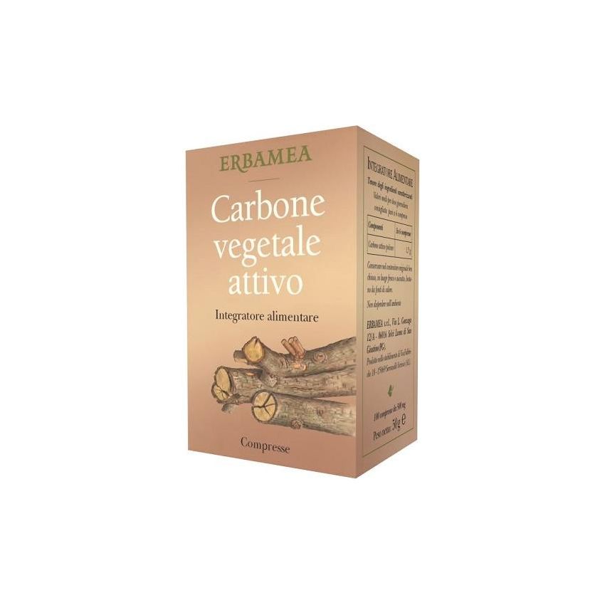 Erbamea 100 Compresse di Carbone Vegetale Attivo