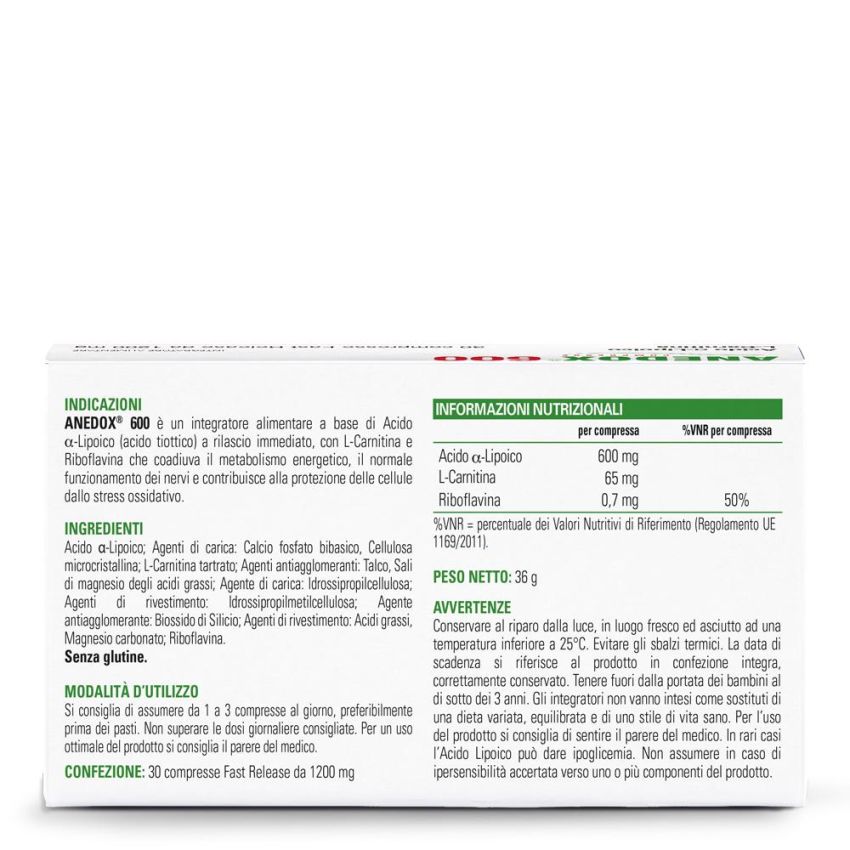 Anedox 600 - Confezione da 30 Compresse