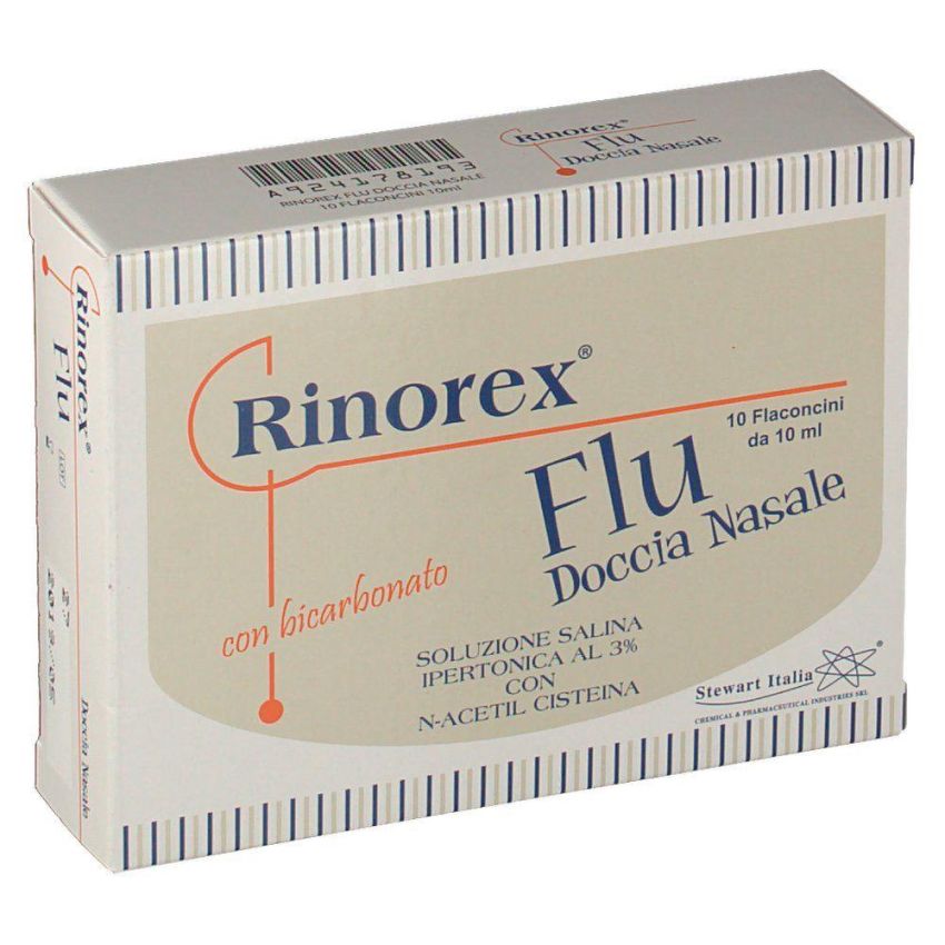 Rinorex Flu Doccia Nasale - Pacchetto 10x10ml