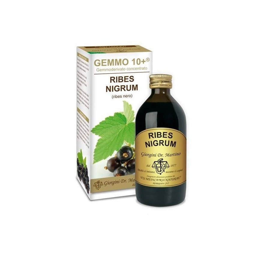 Gemmo 10+ Ribes Nero - Siero Liquido Non Alcolico 200ml
