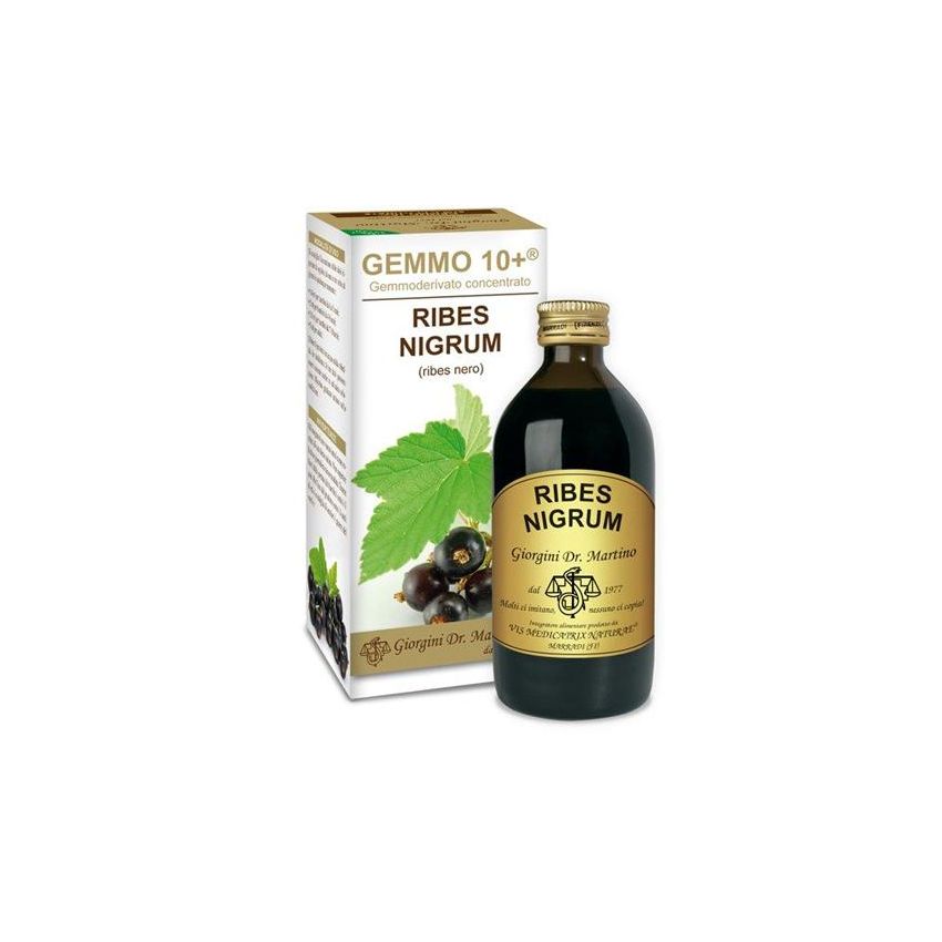 Gemmo 10+ Ribes Nero - Siero Liquido Non Alcolico 200ml