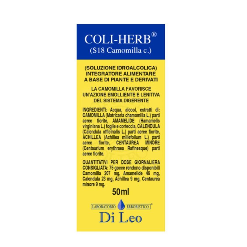 COLI-HERB S18 Camomilla Concentrato 50ml