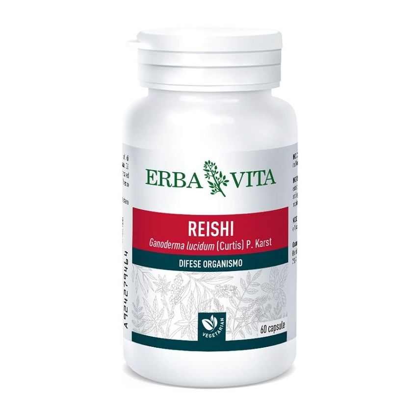 Erba Vita Reishi Monoplanta - Integratore con 60 Capsule