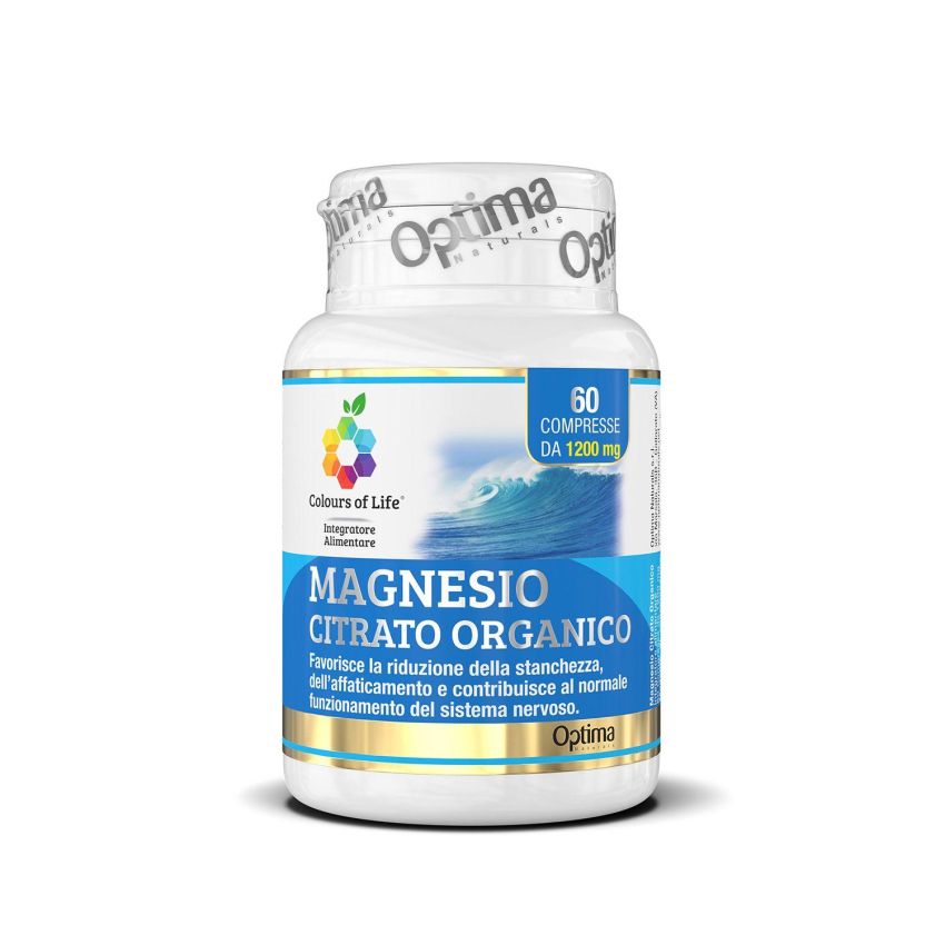 Citrato di Magnesio Organico - 60 Compresse da 1200mg