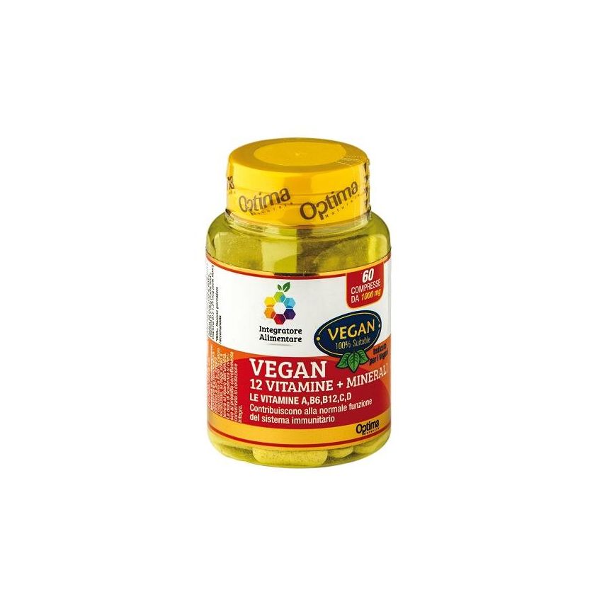 Colours Of Life - Complesso di 12 Vitamine e 3 Minerali Vegano - 60 Compresse