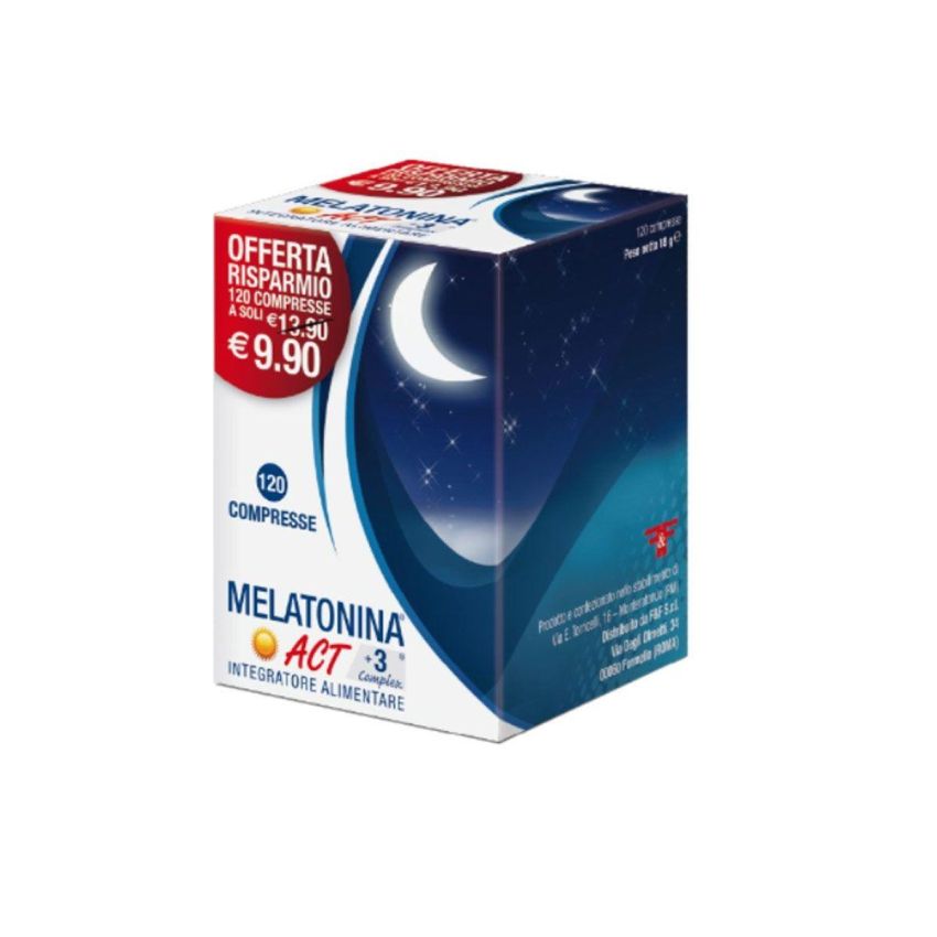 Melatonina Act + 3 Complex 120 Compresse da 1mg