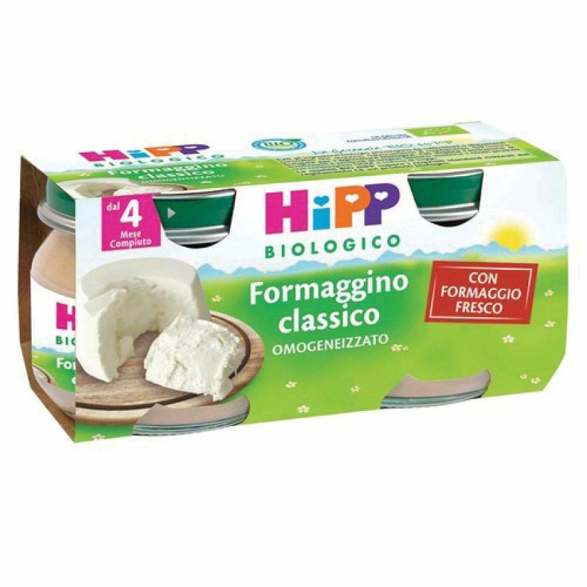 Hipp Bio Omogeneizzato Formaggino Classico 2x80g
