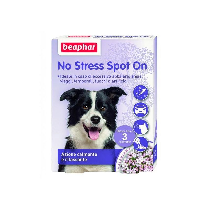 Beaphar No Stress Spot On: Calmante per Cani con 3 Pipette da 0.7ml