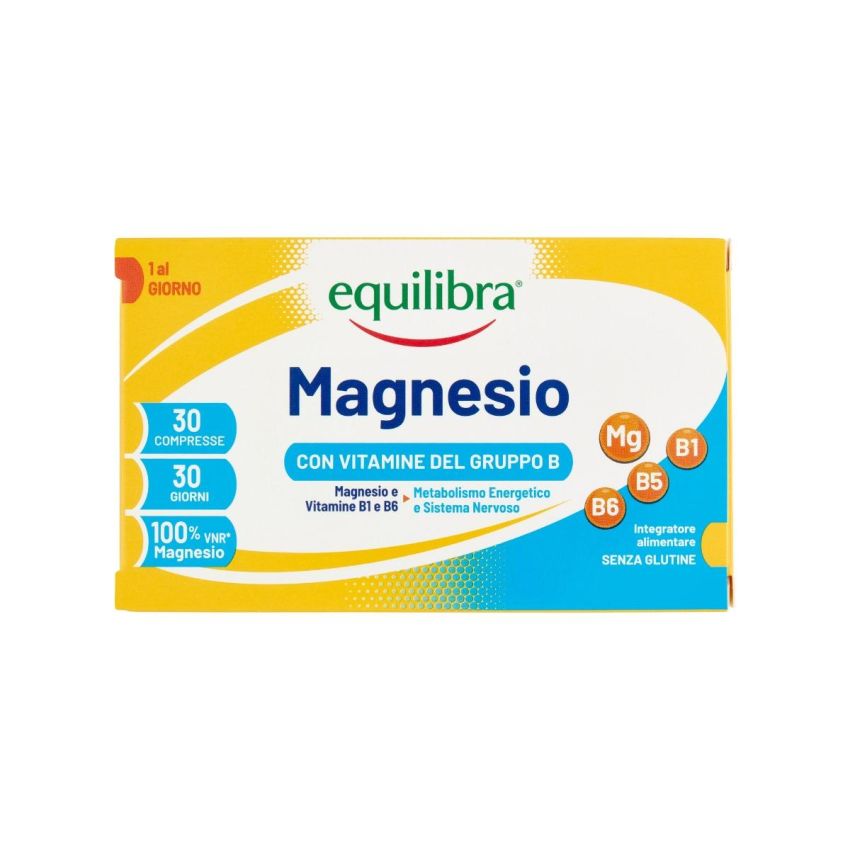 Equilibra Compresse di Magnesio con Vitamine B - 30 Compresse