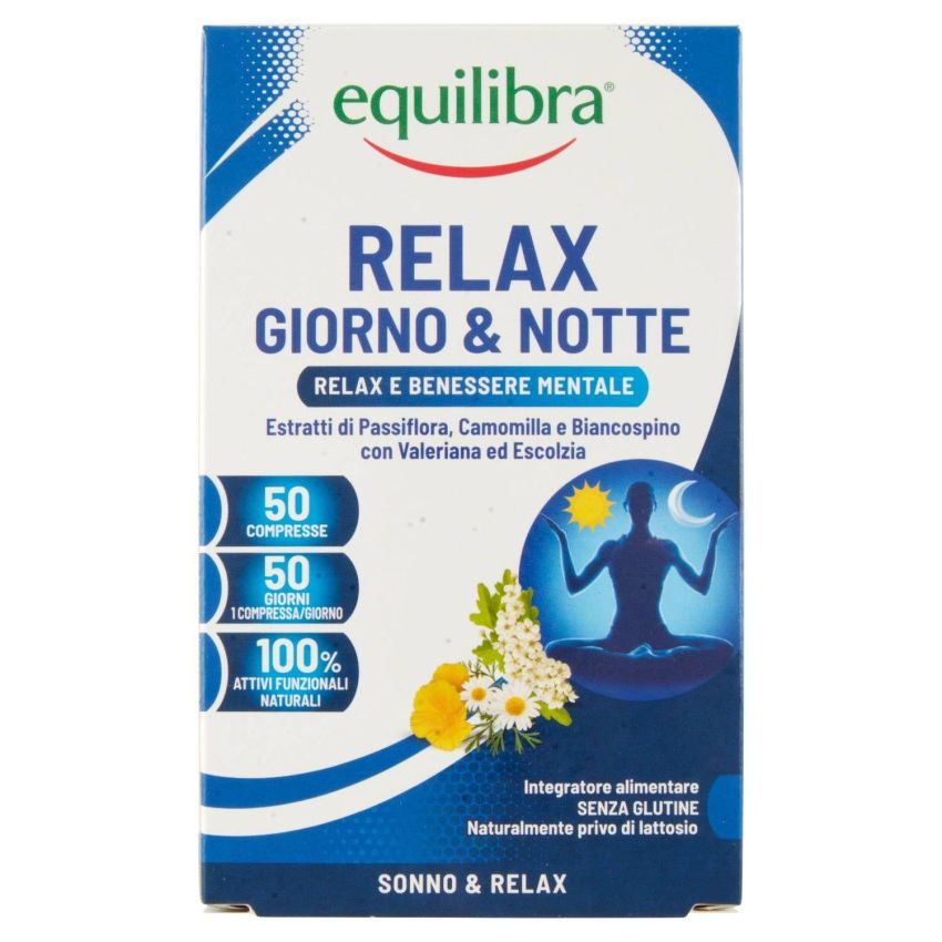 Equilibra Relax: Compresse di Giorno e Notte per l'Equilibrio - 50 compresse